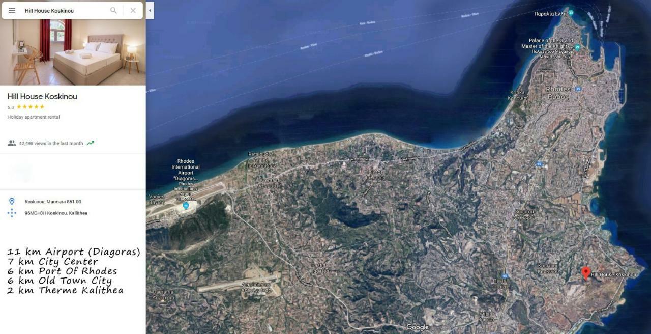 Hill House Koskinou, Rhodes Daire Koskinou  Dış mekan fotoğraf